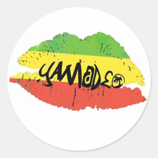 Yamadeo Kiss witte STICKER (Voorkant)