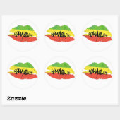 Yamadeo Kiss witte STICKER (Vel)