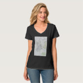 Yamagata Japan Map 1945 T-shirt (Voorkant volledig)