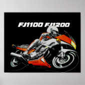 Yamaha FJ  Design Poster (Voorkant)