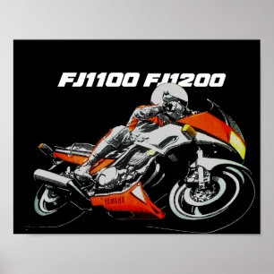 Yamaha FJ Design Poster