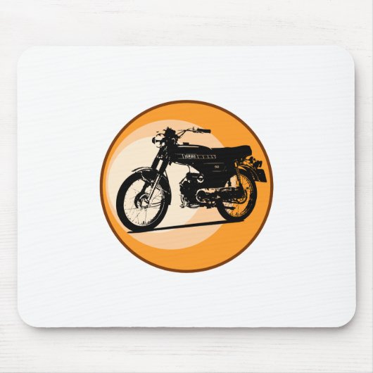Yamaha FS1E 'FIZZY' Klassieke brommer Muismat (Voorkant)