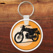 Yamaha FS1E 'FIZZY' Klassieke brommer Sleutelhanger (Voorkant)