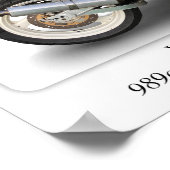 Yamaha FZR Genesis Motorcycle - Afdrukformaat A3 Poster (Hoek)