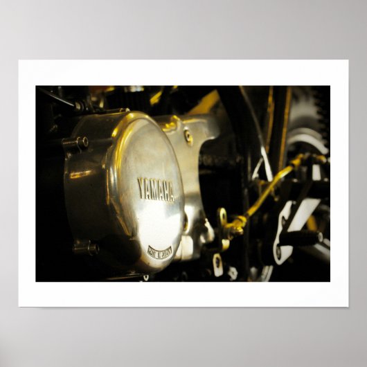 Yamaha Made in Japan Motorfiets Poster (Voorkant)