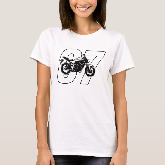 Yamaha MT-07 FZ-07 motorfiets MT07 FZ07 T-shirt (Voorkant)