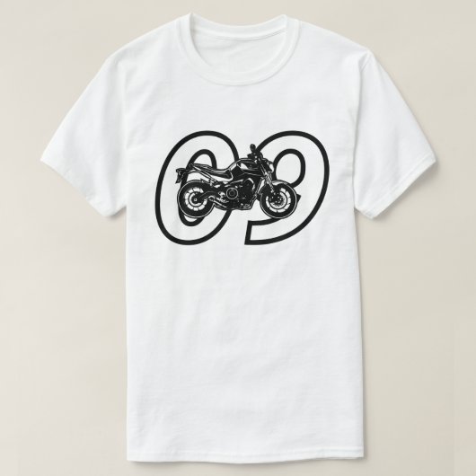 Yamaha MT-09 FZ-09 motorfiets MT09 FZ09 T-shirt (Design voorkant)