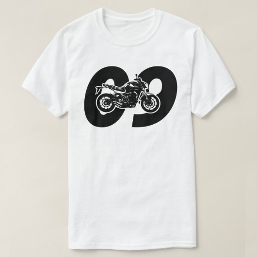 Yamaha MT-09 FZ-09 motorfiets MT09 FZ09 T-shirt (Design voorkant)