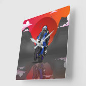 Yamaha R1 in the sunset Vierkante Klok (Hoek)