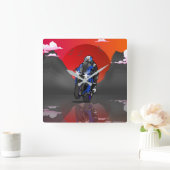 Yamaha R1 in the sunset Vierkante Klok (Huis)