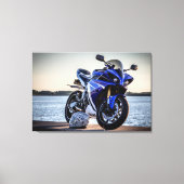 Yamaha R1 Motorcycle Wrapped Canvas (Voorkant)