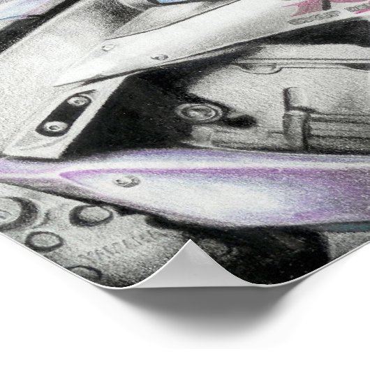 Yamaha R1 Poster (Hoek)