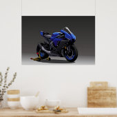Yamaha R1 Poster (Keuken)