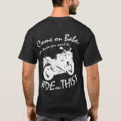 Yamaha R1 Ride Deze zwarte T-shirt (Achterkant)