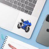 Yamaha R1 simple style Sticker (Laptop met iPhone)