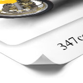 Yamaha RD350 LC-motorfiets - A3 Afdrukformaat Post Poster (Hoek)