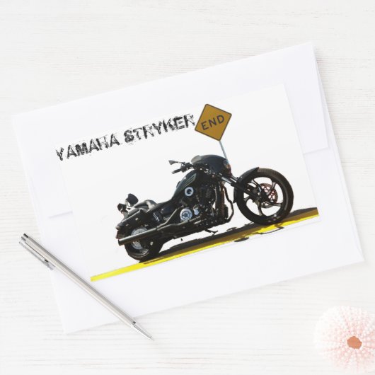 Yamaha Stryker "Het einde" sticker (Envelop)