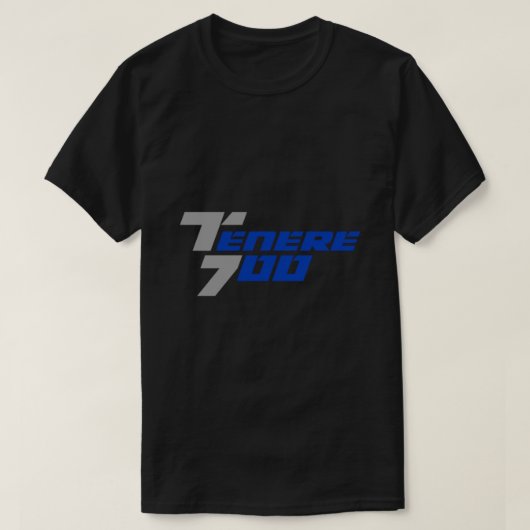 Yamaha Tenere 700 Logo Gray-Blue Classic T-Shirt E (Design voorkant)
