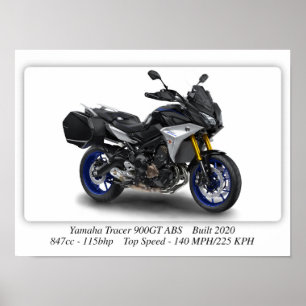 Yamaha Tracer 900 GT ABS-motor - A3 Poster
