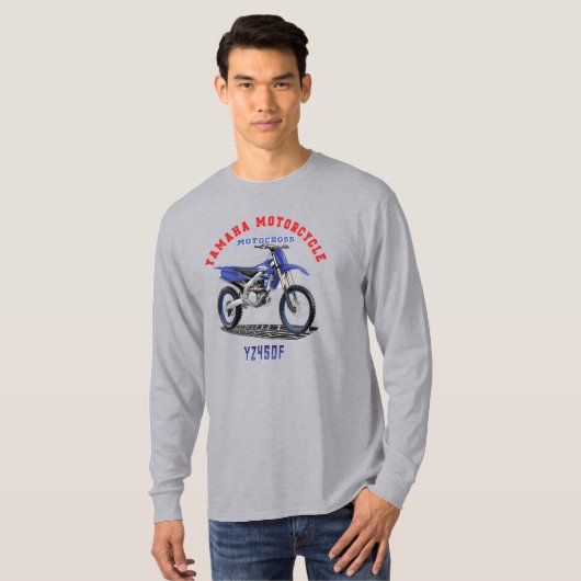YAMAHA YZ450F Custom Designer Apparel T-Shirt (Voorkant volledig)