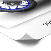 Yamaha YZF-R1 2019 motorfiets - A3 Poster (Hoek)