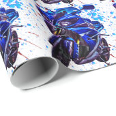 Yamaha YZF R1 Art Print Cadeaupapier (Rol Hoek)