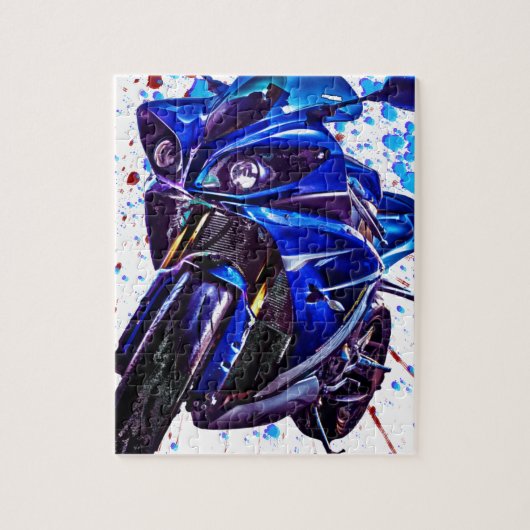 Yamaha YZF R1 Art Print Legpuzzel (Verticaal)