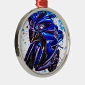 Yamaha YZF R1 Art Print Metalen Ornament (Rechts)