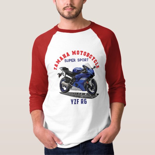 YAMAHA YZF R6 Custom Designer Apparel T-Shirt (Voorkant)