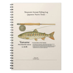 Yamame Bergstroom Visvangst Logboek Foto Notitiebo Notitieboek