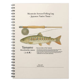 Yamame Mountain Stream Fishing Log Photo Notebook Notitieboek