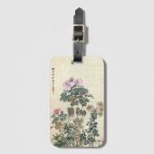 Yamamoto Baiitsu Autumn Flowers Bagagelabel (Voorkant (verticaal))