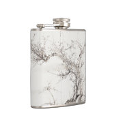 Yamamoto Baiitsu Winter Japans schilderen Heupfles (Rechts)