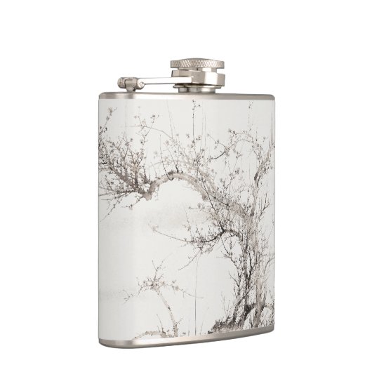 Yamamoto Baiitsu Winter Japans schilderen Heupfles (Rechts)