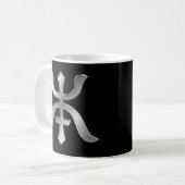 Yamamoto Crest Silver Chrome Koffiemok (Voorkant links)