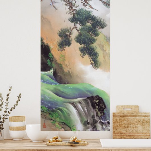 Yamamoto Shunkyo - Lente in de bergen Poster (Keuken)