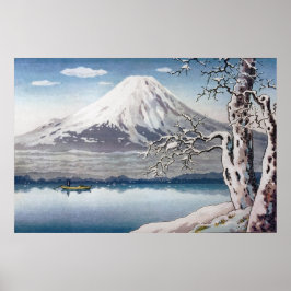 Yamanaka in de winter door Tsuchiya Koitsu Poster