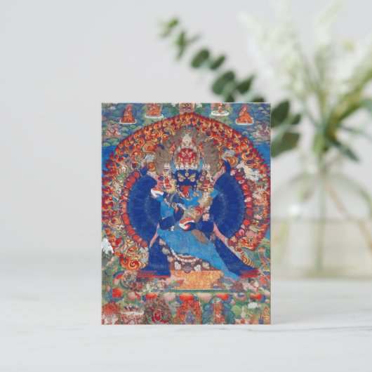 Yamantaka Vajrabhairava Tibetan Buddhist Deity Briefkaart (Staand voorkant)