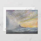 Yamato Emerges from Pacific Typhoon 1944 2010 Briefkaart (Voorkant / Achterkant)