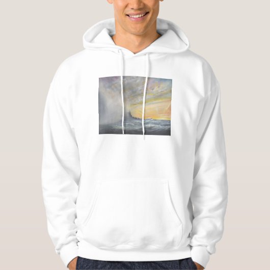 Yamato Emerges from Pacific Typhoon 1944 2010 Hoodie (Voorkant)