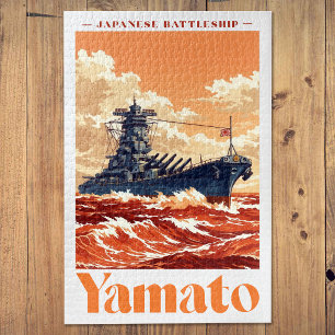 Yamato Japans Slagschip Vintage Maritieme Poster Legpuzzel