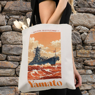 Yamato Japans Slagschip Vintage Maritieme Poster Tote Bag