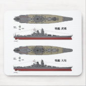 Yamato&Musashi, slagschip Muismat (Voorkant)