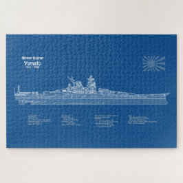 Yamato - Schip Blauwdruk Plannen ABD Legpuzzel