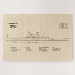 Yamato - Schip Blauwdruk Plannen SD Legpuzzel