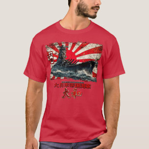 Yamato slagschip ww2 t-shirt