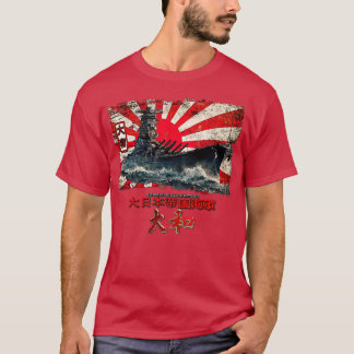 Yamato slagschip ww2 t-shirt
