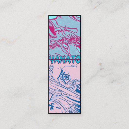 Yamato Warrior Spirit Bladwijzer voor One Piece Fa Mini Visitekaartje (Voorkant)
