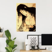 Yamauba Borstvoeding Kintaro 1804 Poster (Thuiskantoor)