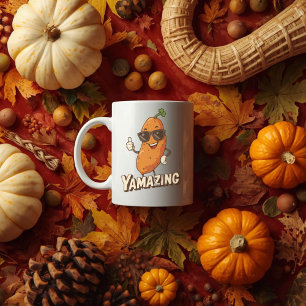 YAMAZING - Funny Sweet Potato Thanksgiving Pun Koffiemok